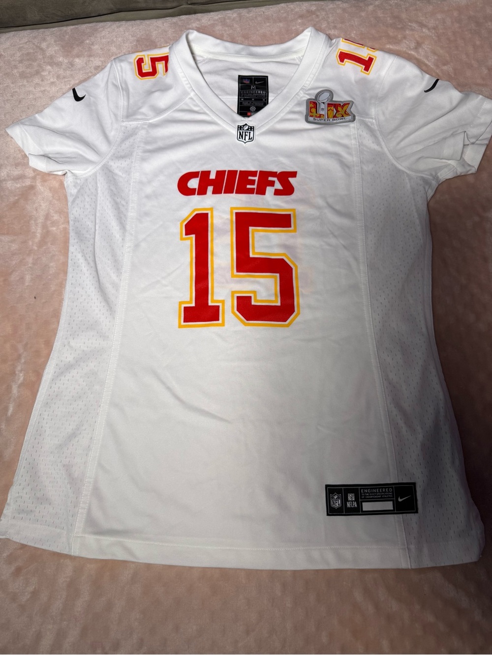 Nike Kansas City Chiefs White #15 Women’s Football Jersey